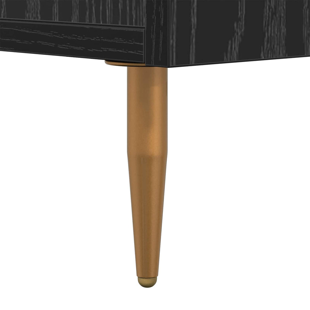 Sideboard Schwarz Eichen-Optik 69,5 x 34 x 90 cm