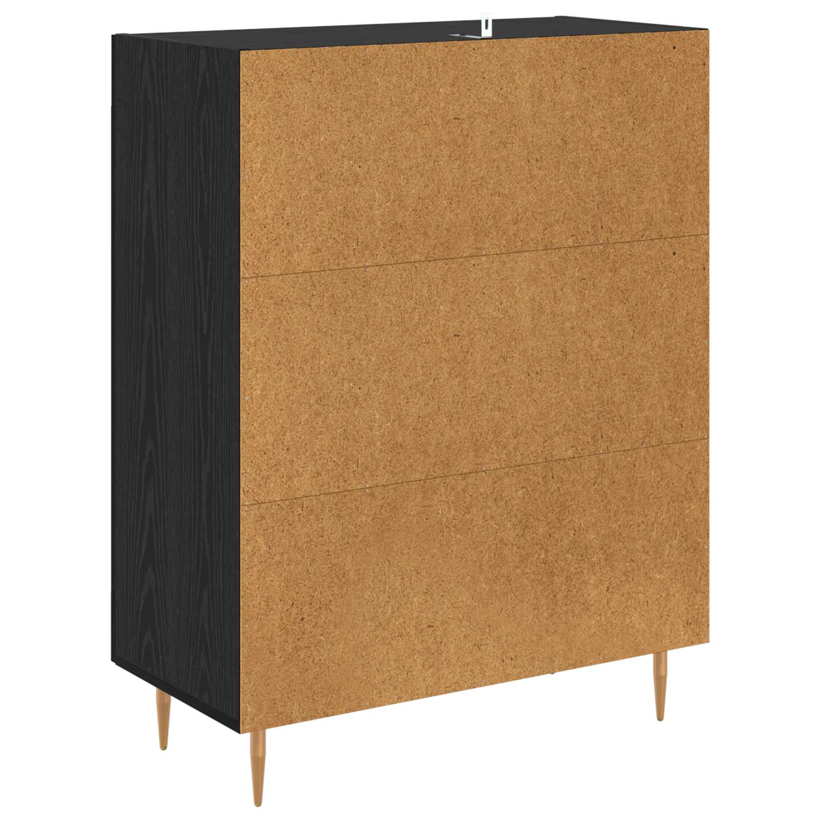 Sideboard Schwarz Eichen-Optik 69,5 x 34 x 90 cm