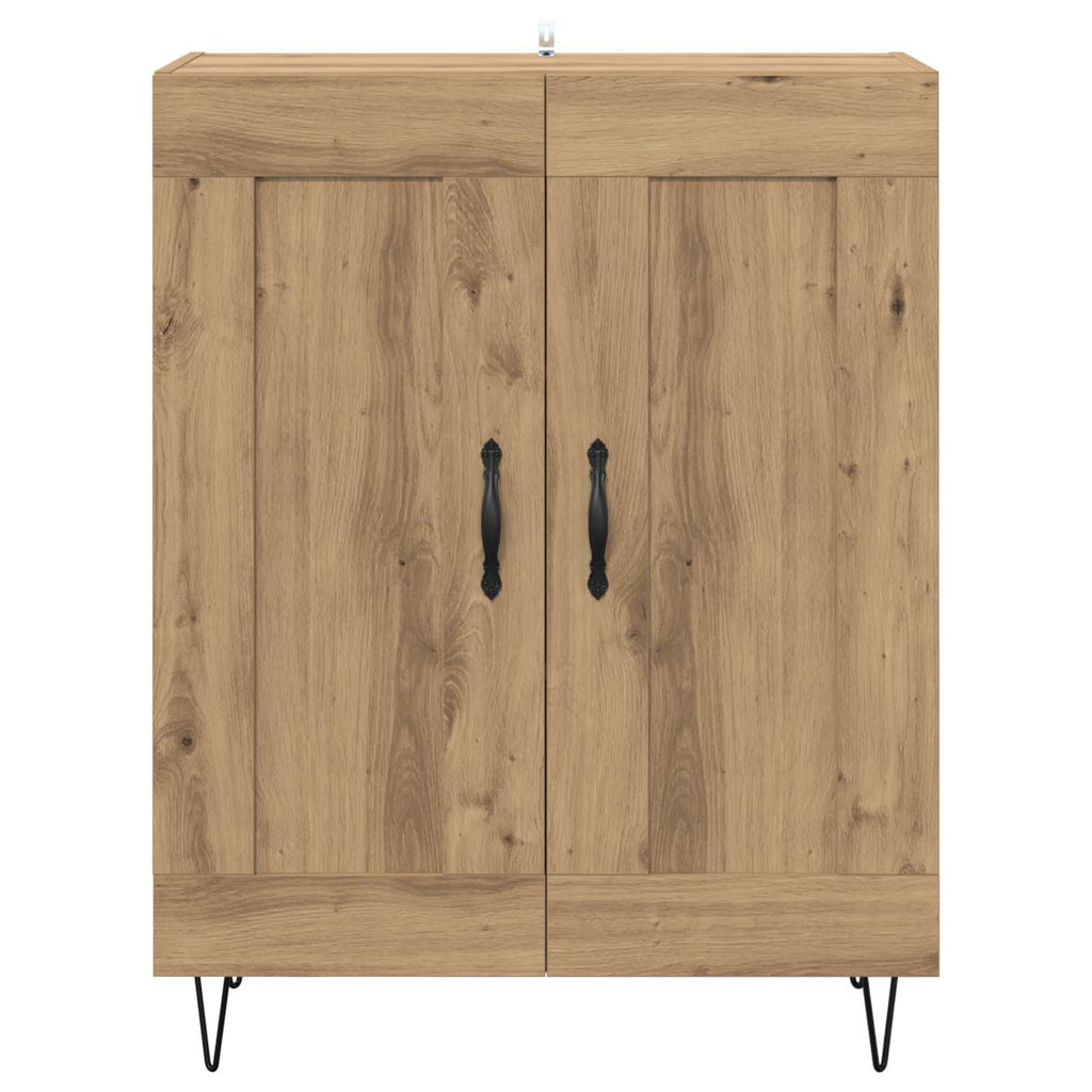 Sideboard Artisan-Eiche 69,5 x 34 x 90 cm Verbundholz und Eisen