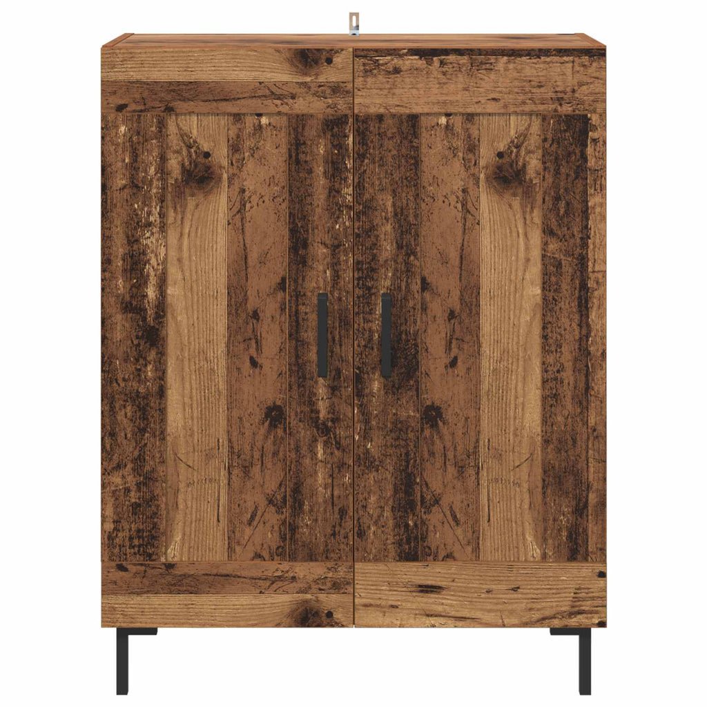 Sideboard Altholz 69,5 x 34 x 90 cm Verbundholz und Eisen