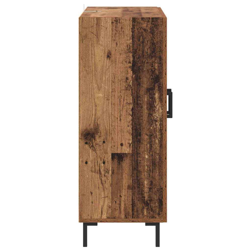 Sideboard Altholz 69,5 x 34 x 90 cm Verbundholz und Eisen