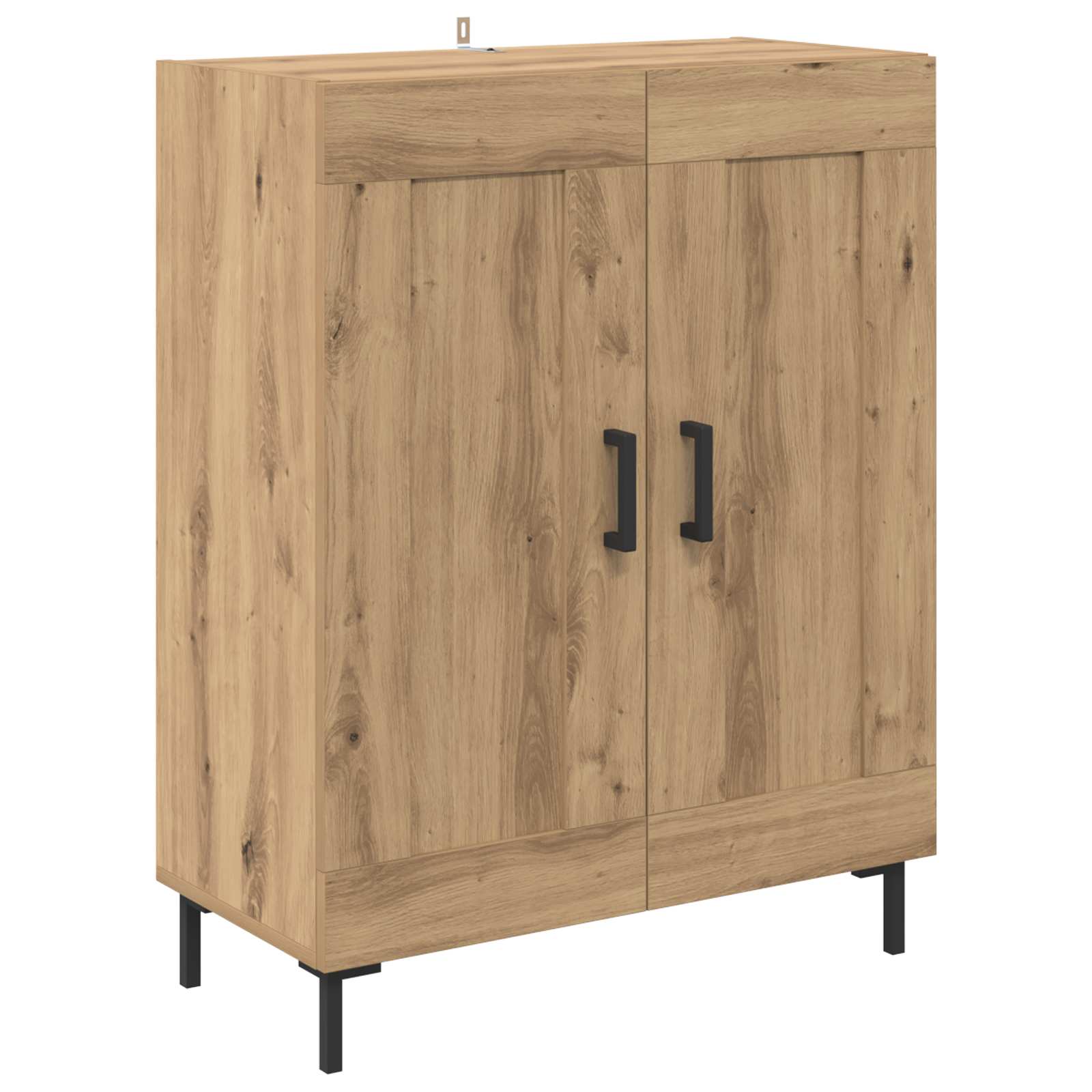 Sideboard Artisan-Eiche 69,5 x 34 x 90 cm Verbundholz und Eisen