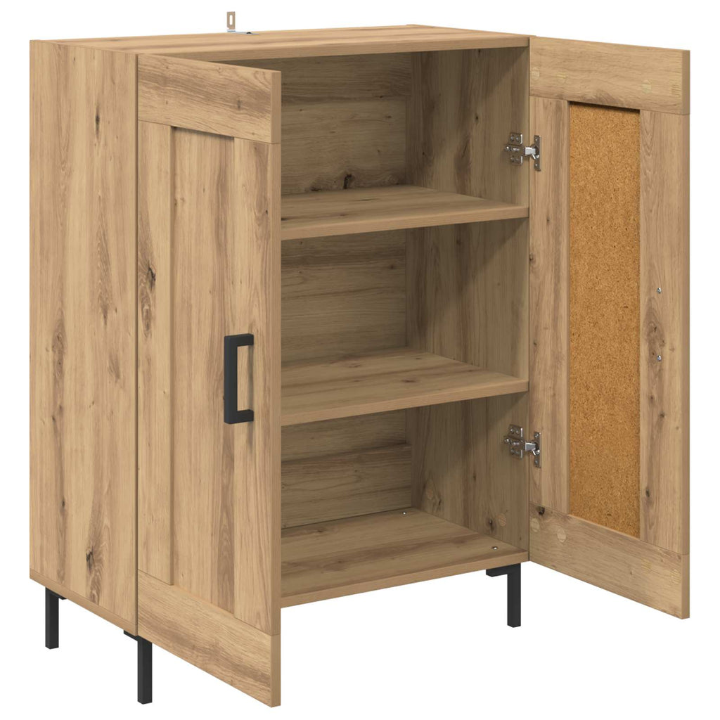 Sideboard Artisan-Eiche 69,5 x 34 x 90 cm Verbundholz und Eisen