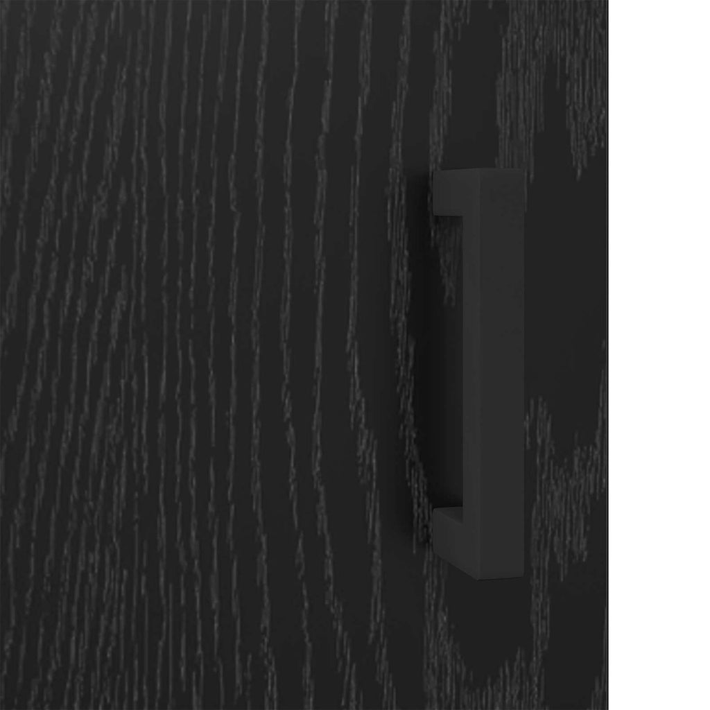 Sideboard Schwarz Eichen-Optik 69,5 x 34 x 90 cm