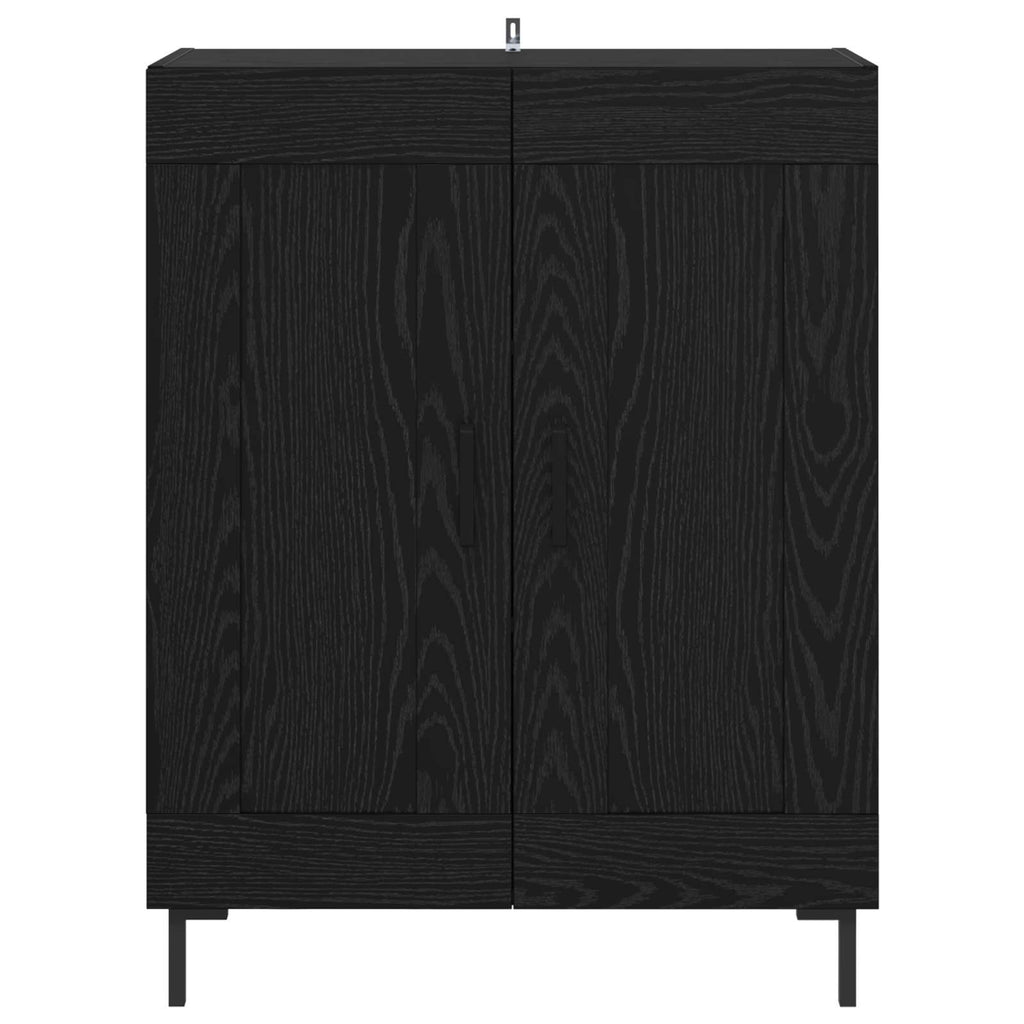 Sideboard Schwarz Eichen-Optik 69,5 x 34 x 90 cm