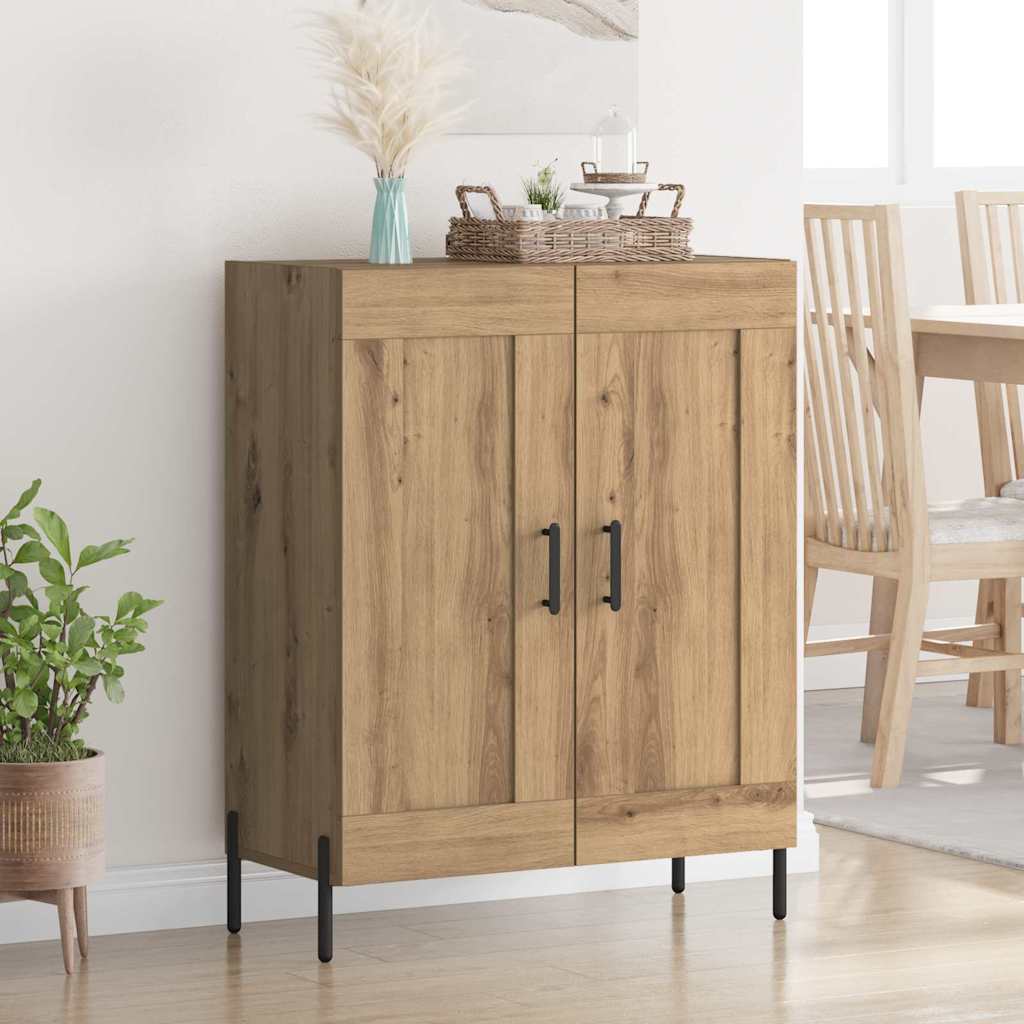Sideboard Artisan-Eiche 69,5 x 34 x 90 cm Verbundholz und Eisen