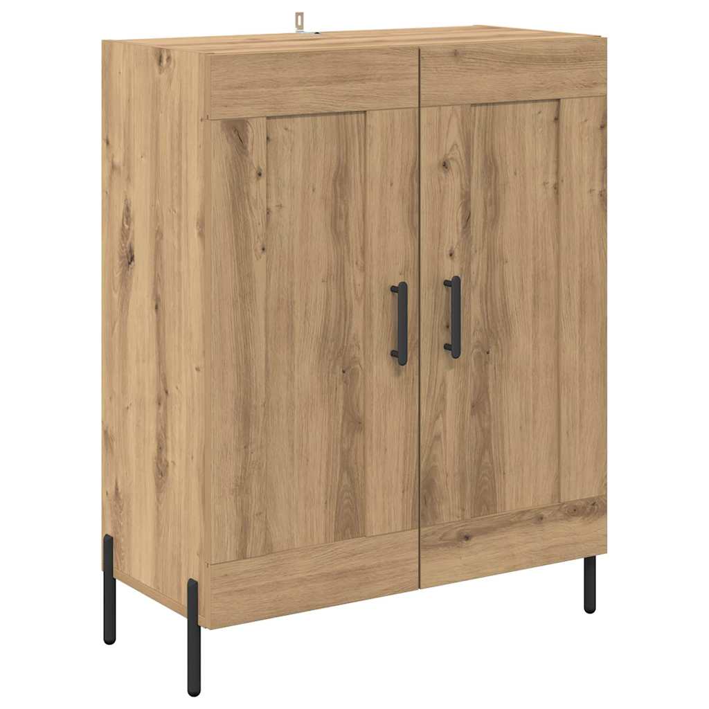 Sideboard Artisan-Eiche 69,5 x 34 x 90 cm Verbundholz und Eisen