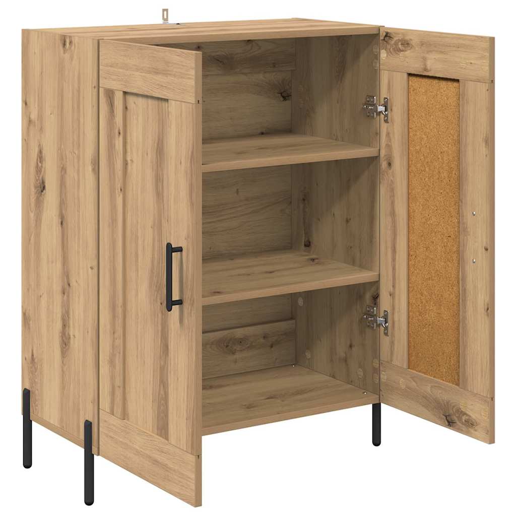Sideboard Artisan-Eiche 69,5 x 34 x 90 cm Verbundholz und Eisen