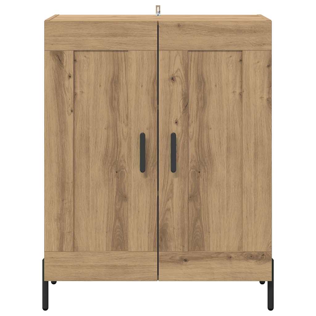 Sideboard Artisan-Eiche 69,5 x 34 x 90 cm Verbundholz und Eisen