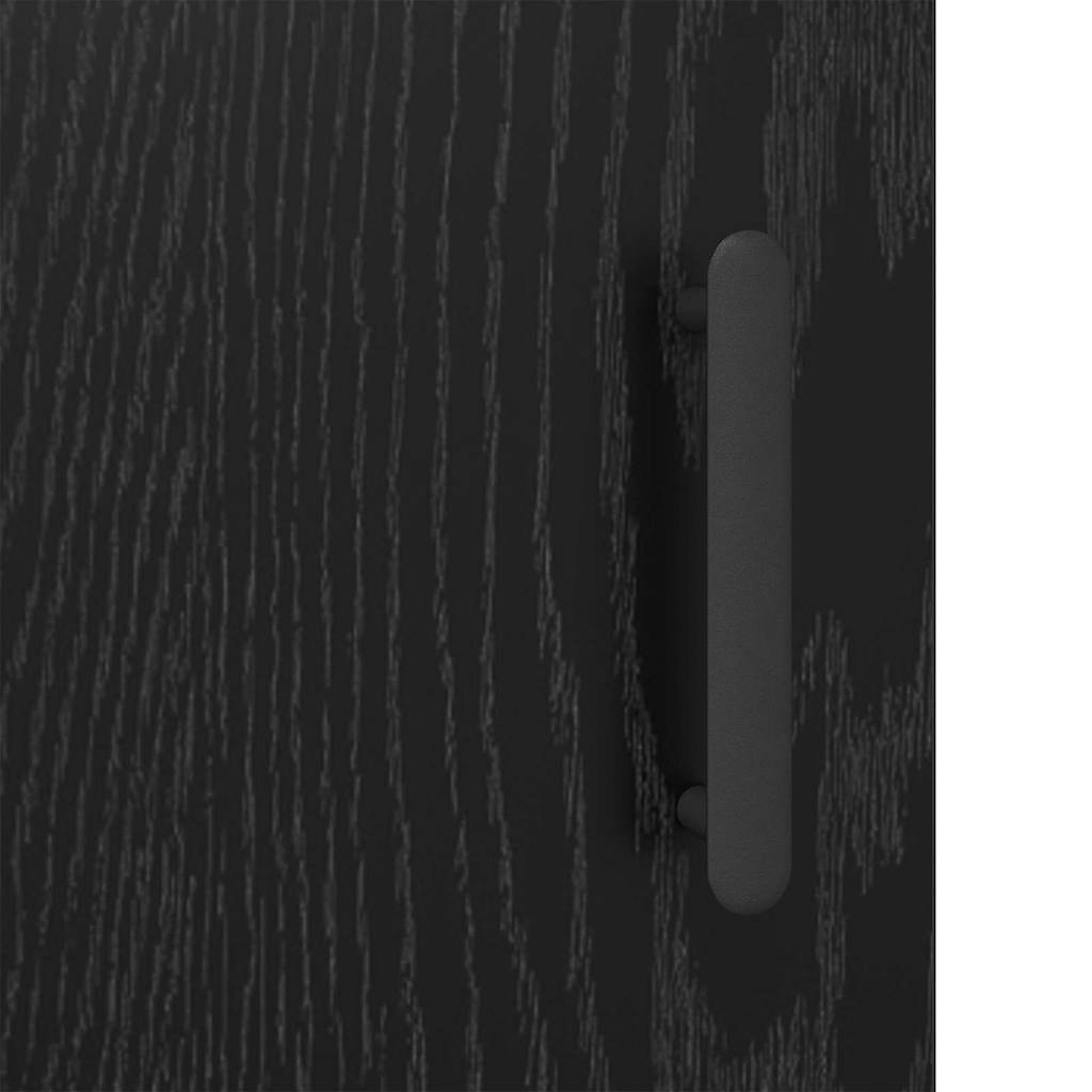 Sideboard Schwarz Eichen-Optik 69,5 x 34 x 90 cm