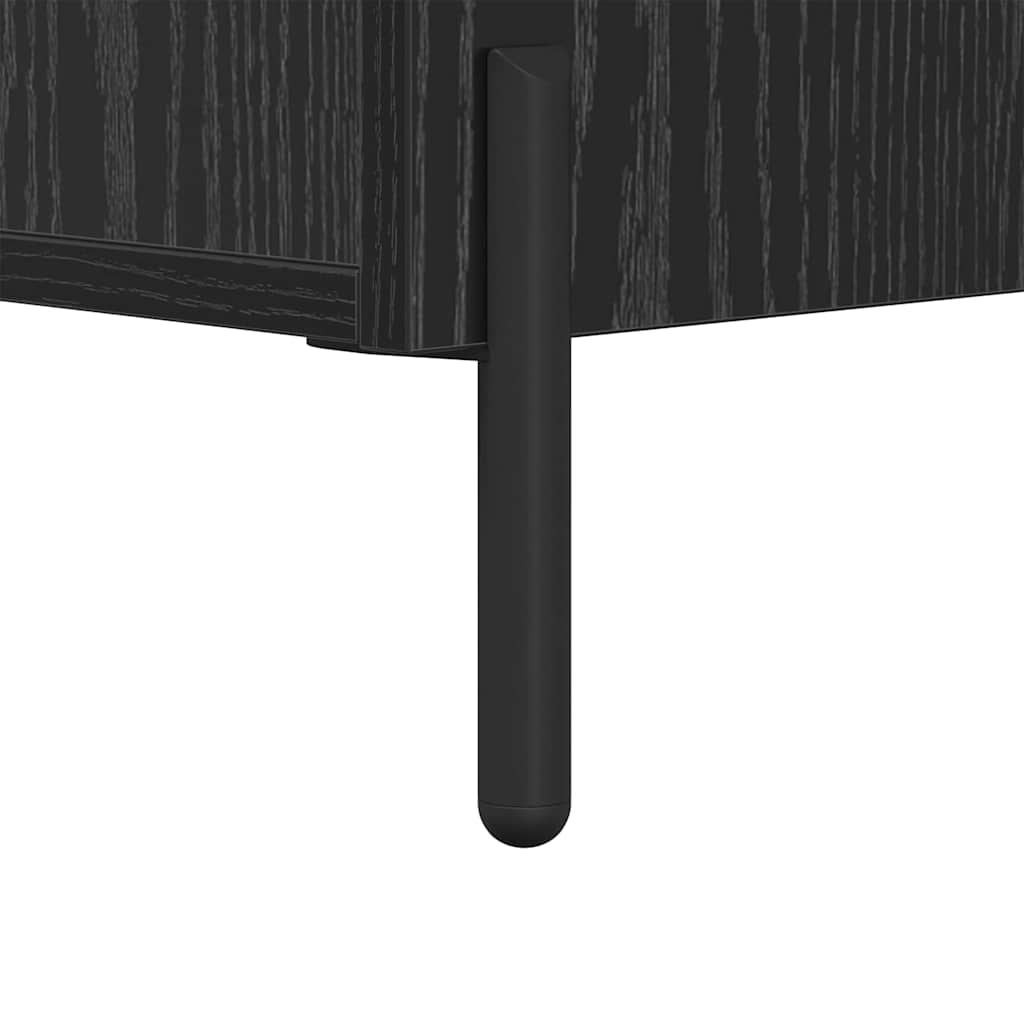 Sideboard Schwarz Eichen-Optik 69,5 x 34 x 90 cm