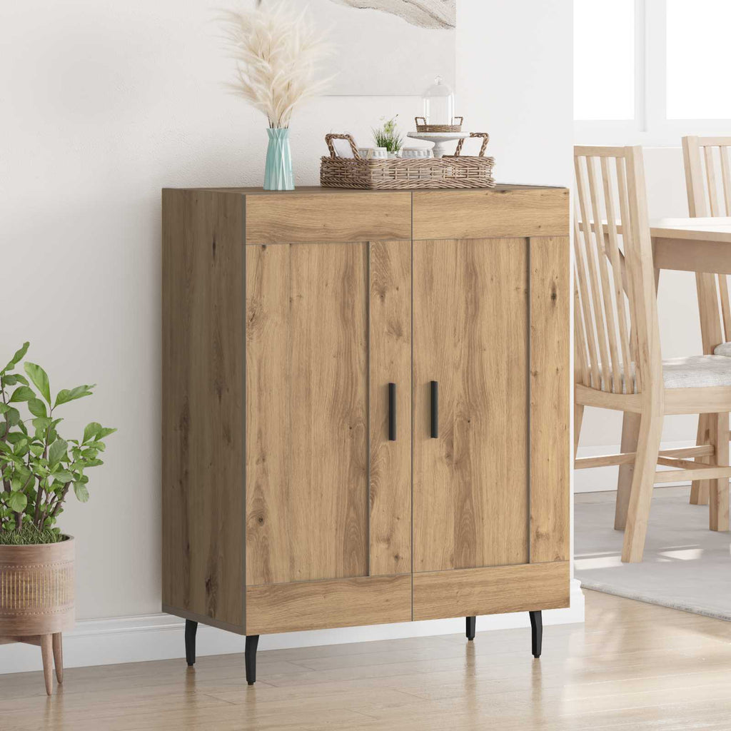 Sideboard Artisan-Eiche 69,5 x 34 x 90 cm Verbundholz und Eisen