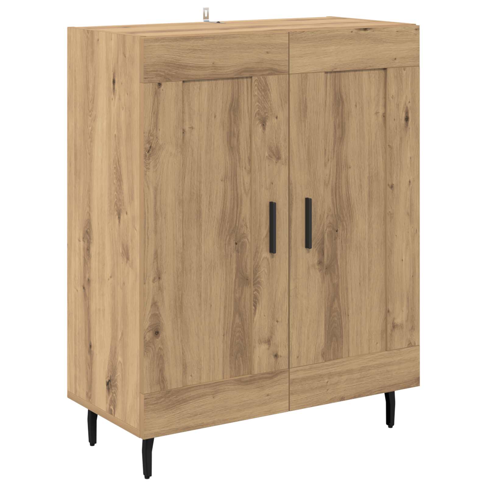 Sideboard Artisan-Eiche 69,5 x 34 x 90 cm Verbundholz und Eisen