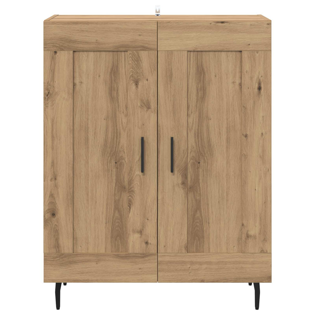 Sideboard Artisan-Eiche 69,5 x 34 x 90 cm Verbundholz und Eisen