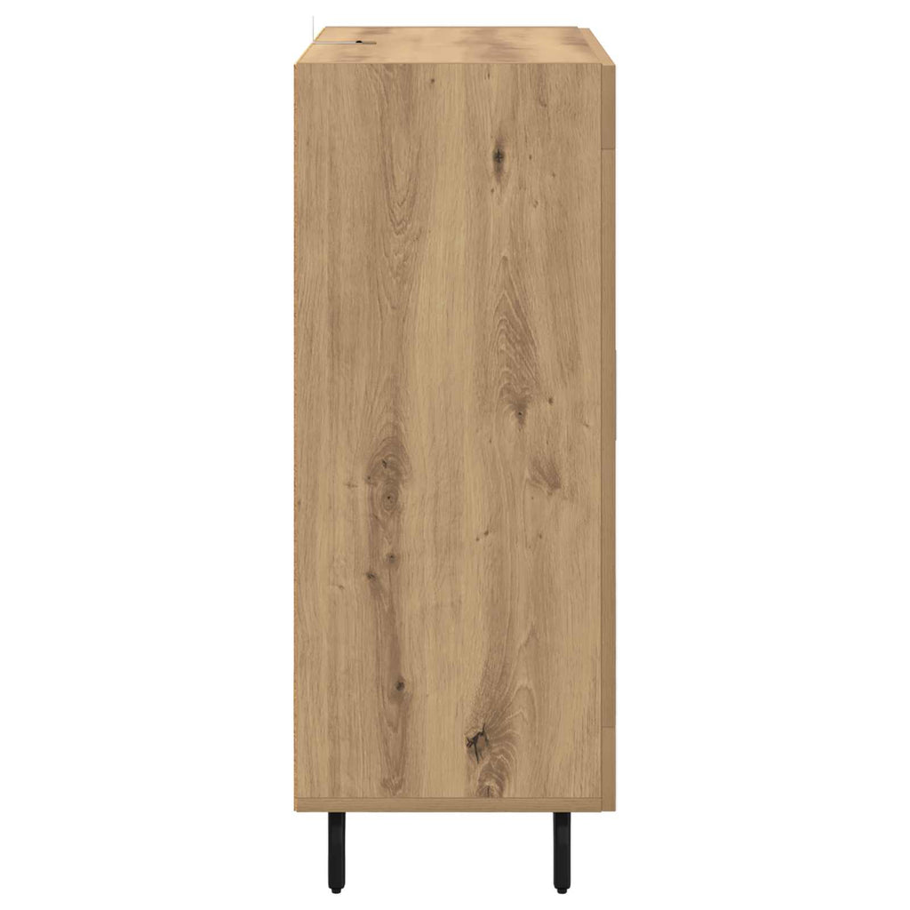 Sideboard Artisan-Eiche 69,5 x 34 x 90 cm Verbundholz und Eisen