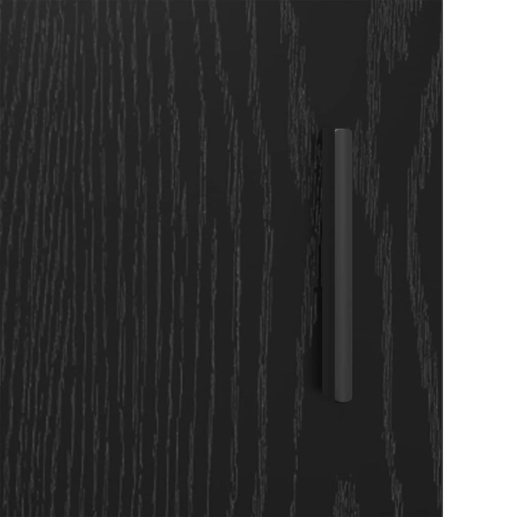 Sideboard Schwarz Eichen-Optik 69,5 x 34 x 90 cm