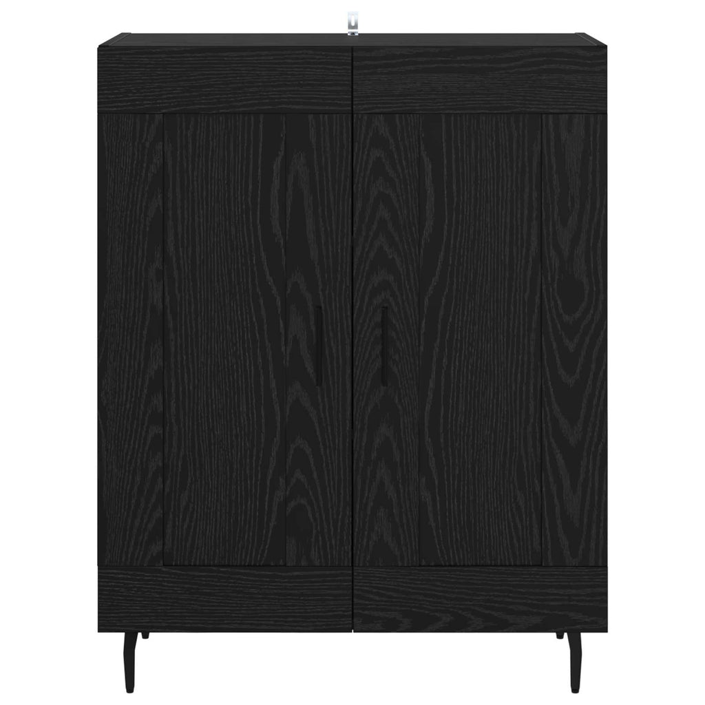 Sideboard Schwarz Eichen-Optik 69,5 x 34 x 90 cm