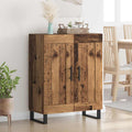 Sideboard Altholz 69,5 x 34 x 90 cm Verbundholz und Eisen