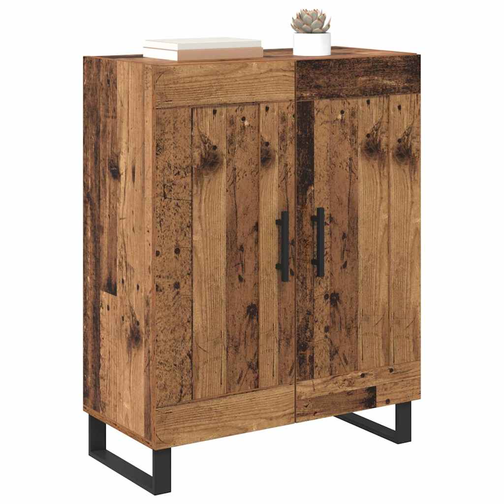 Sideboard Altholz 69,5 x 34 x 90 cm Verbundholz und Eisen