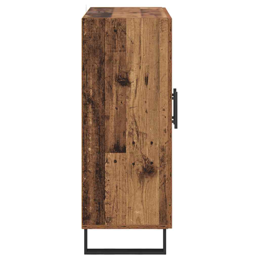 Sideboard Altholz 69,5 x 34 x 90 cm Verbundholz und Eisen