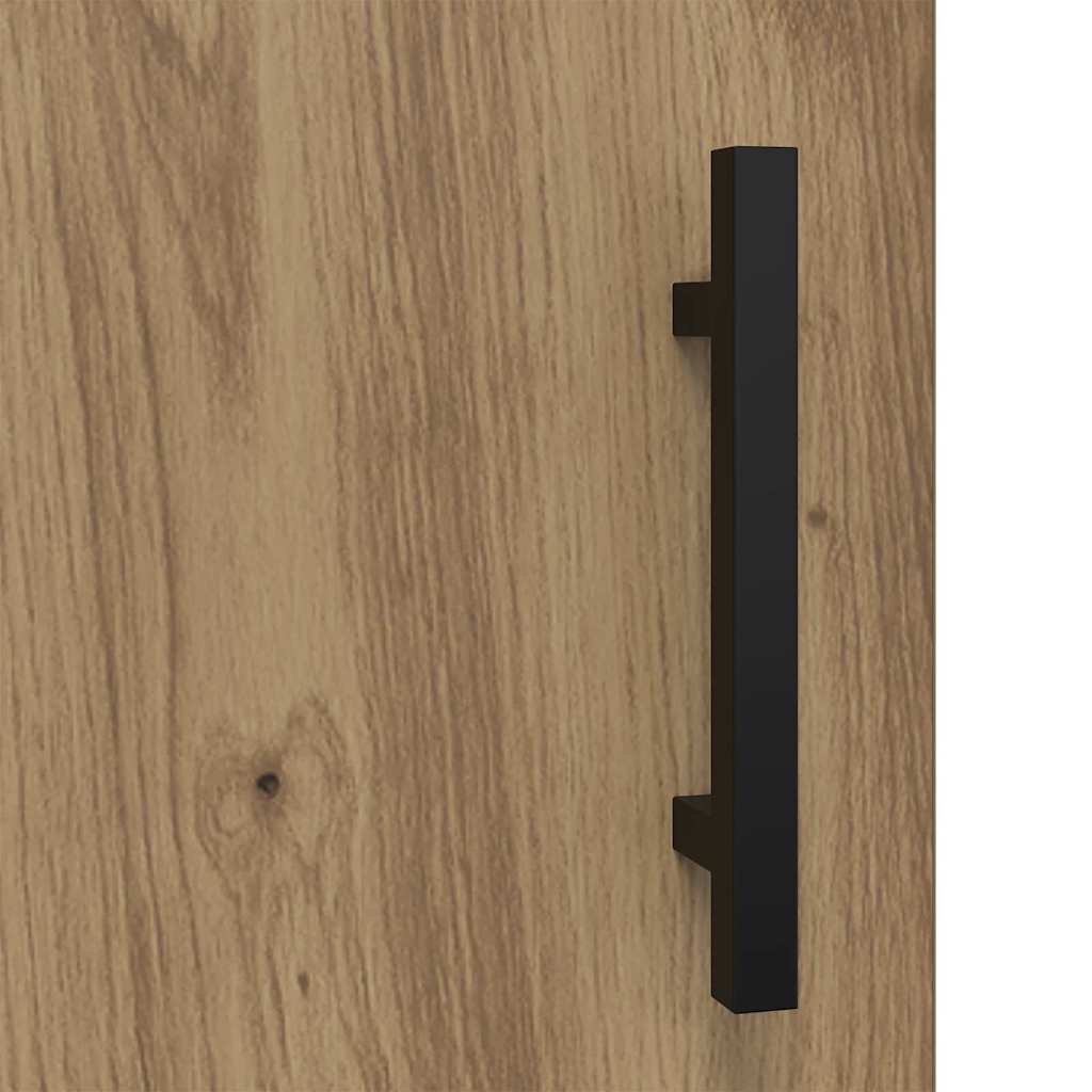 Sideboard Artisan-Eiche 69,5 x 34 x 90 cm Verbundholz und Eisen