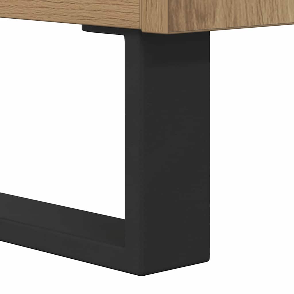 Sideboard Artisan-Eiche 69,5 x 34 x 90 cm Verbundholz und Eisen