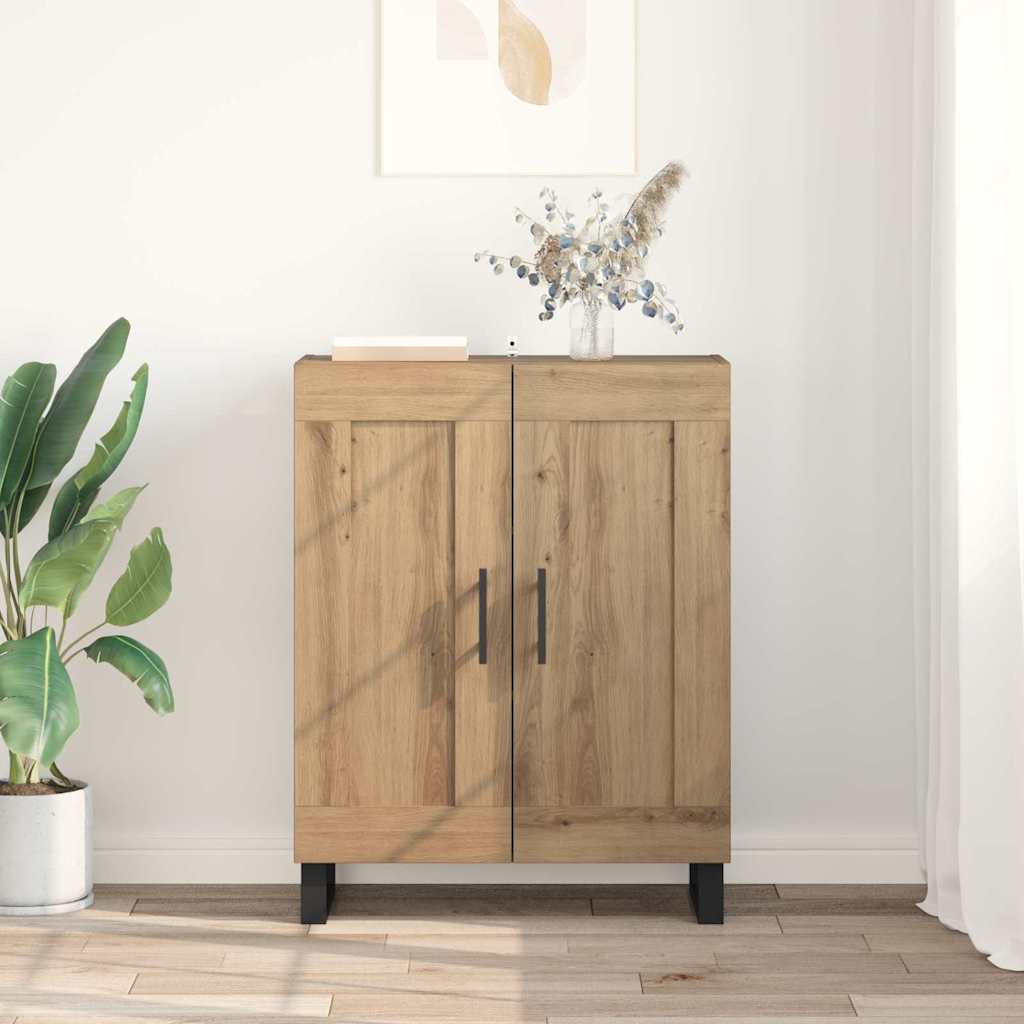 Sideboard Artisan-Eiche 69,5 x 34 x 90 cm Verbundholz und Eisen