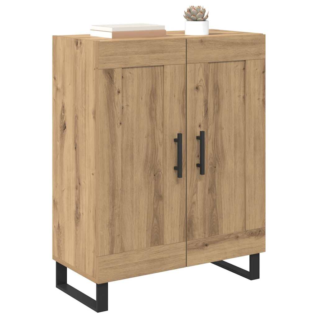 Sideboard Artisan-Eiche 69,5 x 34 x 90 cm Verbundholz und Eisen