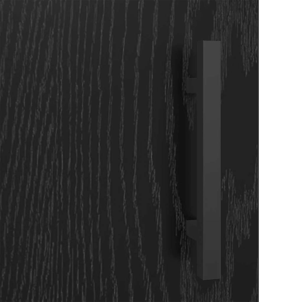 Sideboard Schwarz Eichen-Optik 69,5 x 34 x 90 cm
