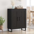 Sideboard Schwarz Eichen-Optik 69,5 x 34 x 90 cm