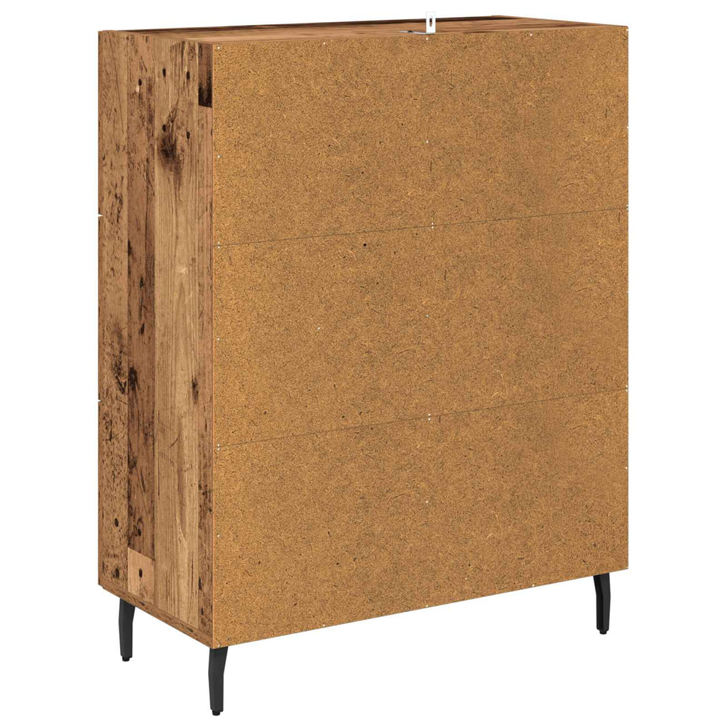 Sideboard Altholz 69,5 x 34 x 90 cm Verbundholz und Eisen
