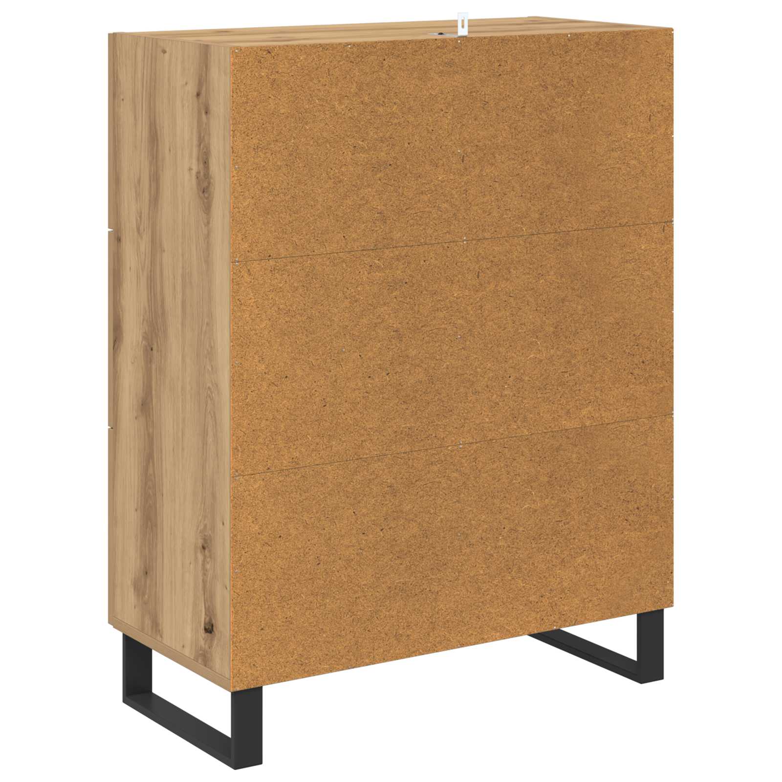 Sideboard Artisan-Eiche 69,5 x 34 x 90 cm Verbundholz und Eisen