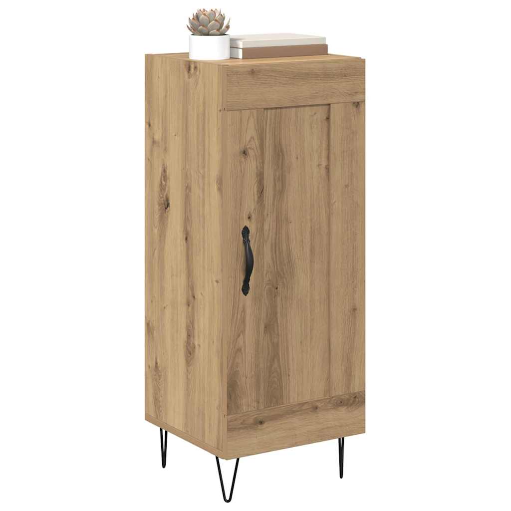 Sideboard Artisan-Eiche 34,5 x 34 x 90 cm Verbundholz und Eisen