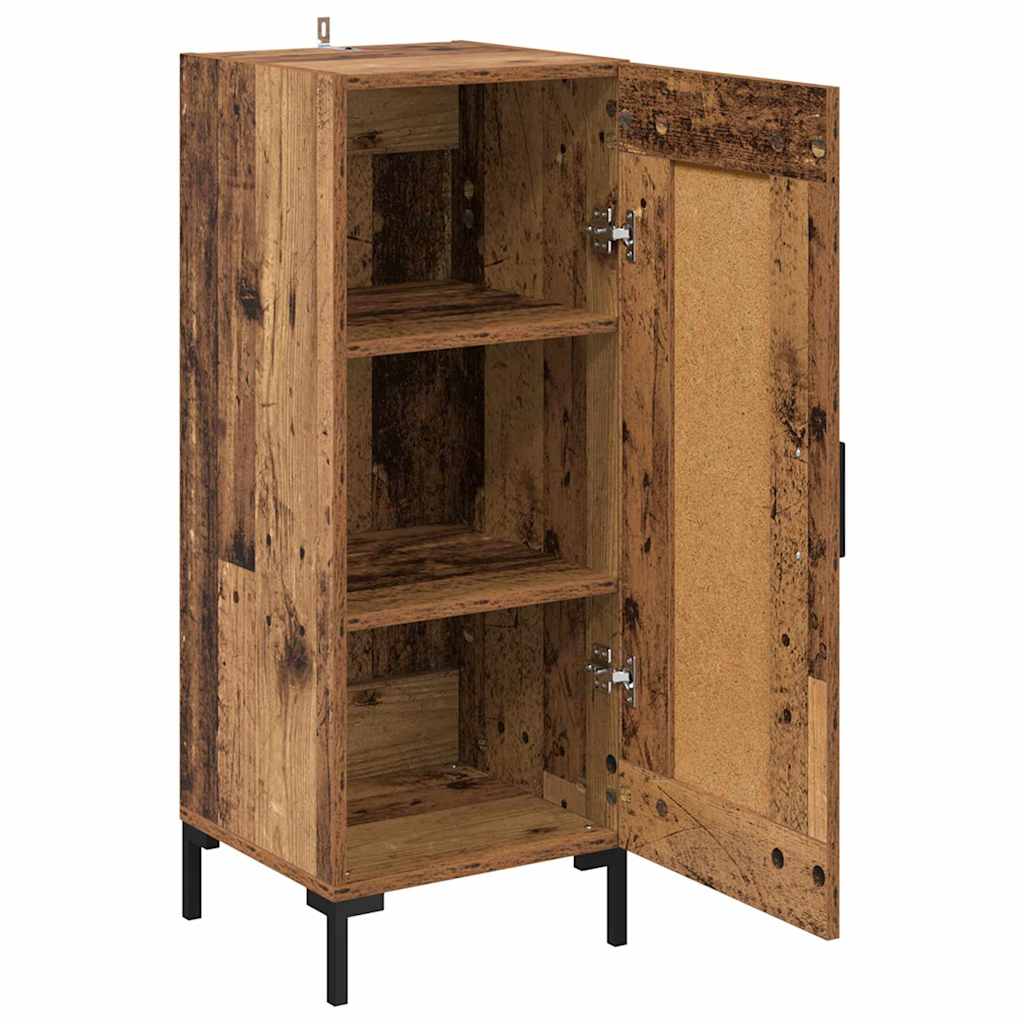 Sideboard Olden Altholz 34,5 x 34 x 90 cm Verbundholz und Eisen