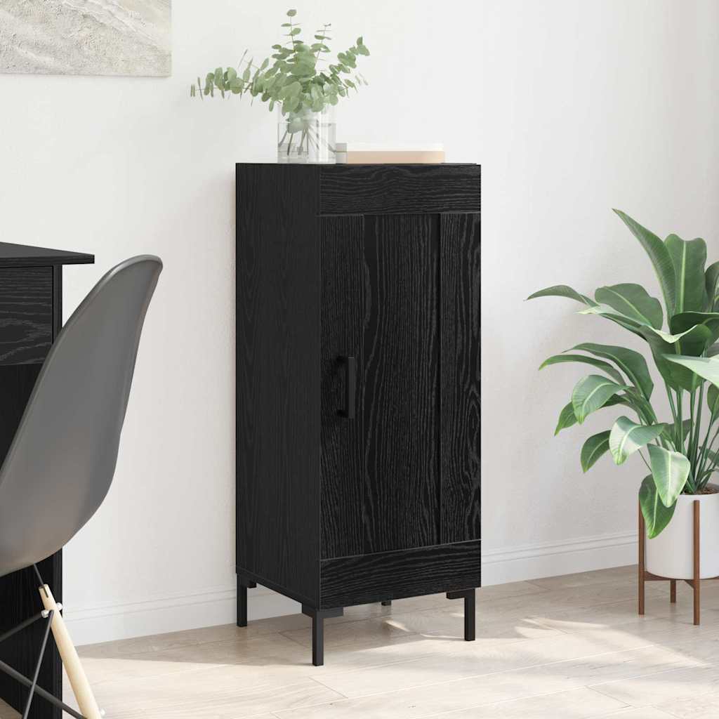 Sideboard Olden Schwarz Eichen-Optik 34,5 x 34 x 90 cm