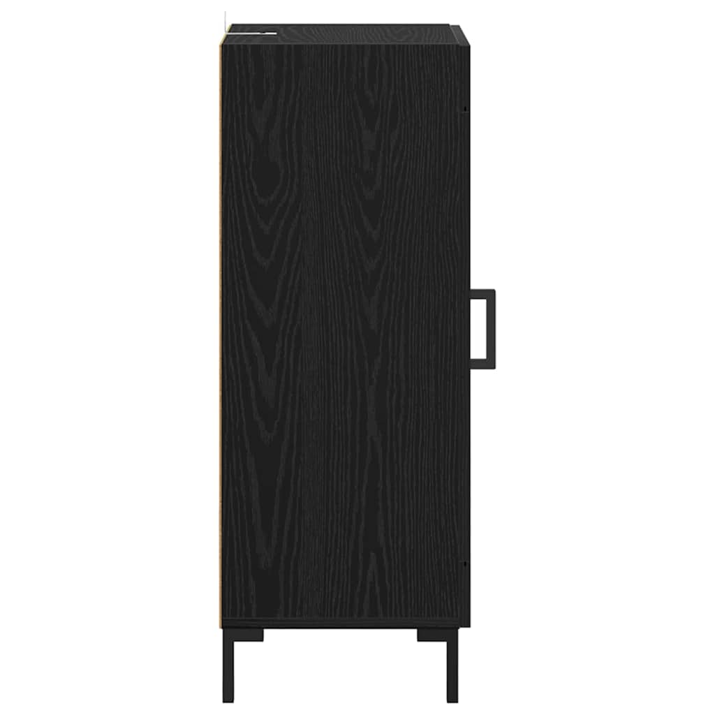 Sideboard Olden Schwarz Eichen-Optik 34,5 x 34 x 90 cm