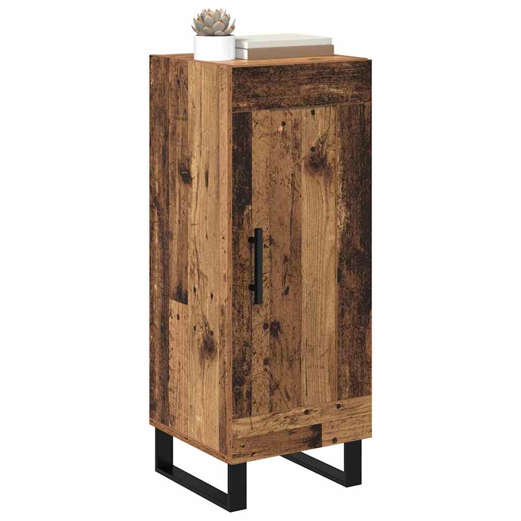 Sideboard Altholz 34,5 x 34 x 90 cm Verbundholz und Eisen