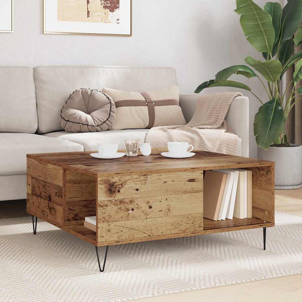 Couchtisch Altholz 80 x 80 x 36,5 cm Holzwerkstoff