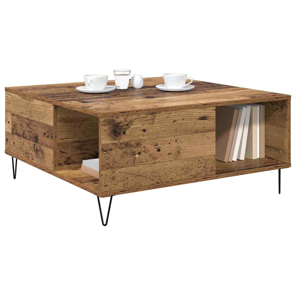 Couchtisch Altholz 80 x 80 x 36,5 cm Holzwerkstoff