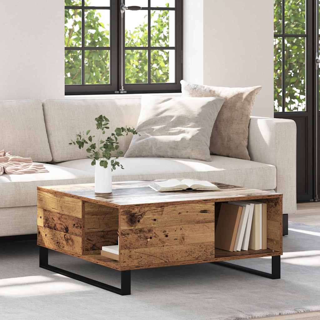 Couchtisch Altholz 80 x 80 x 36,5 cm Holzwerkstoff