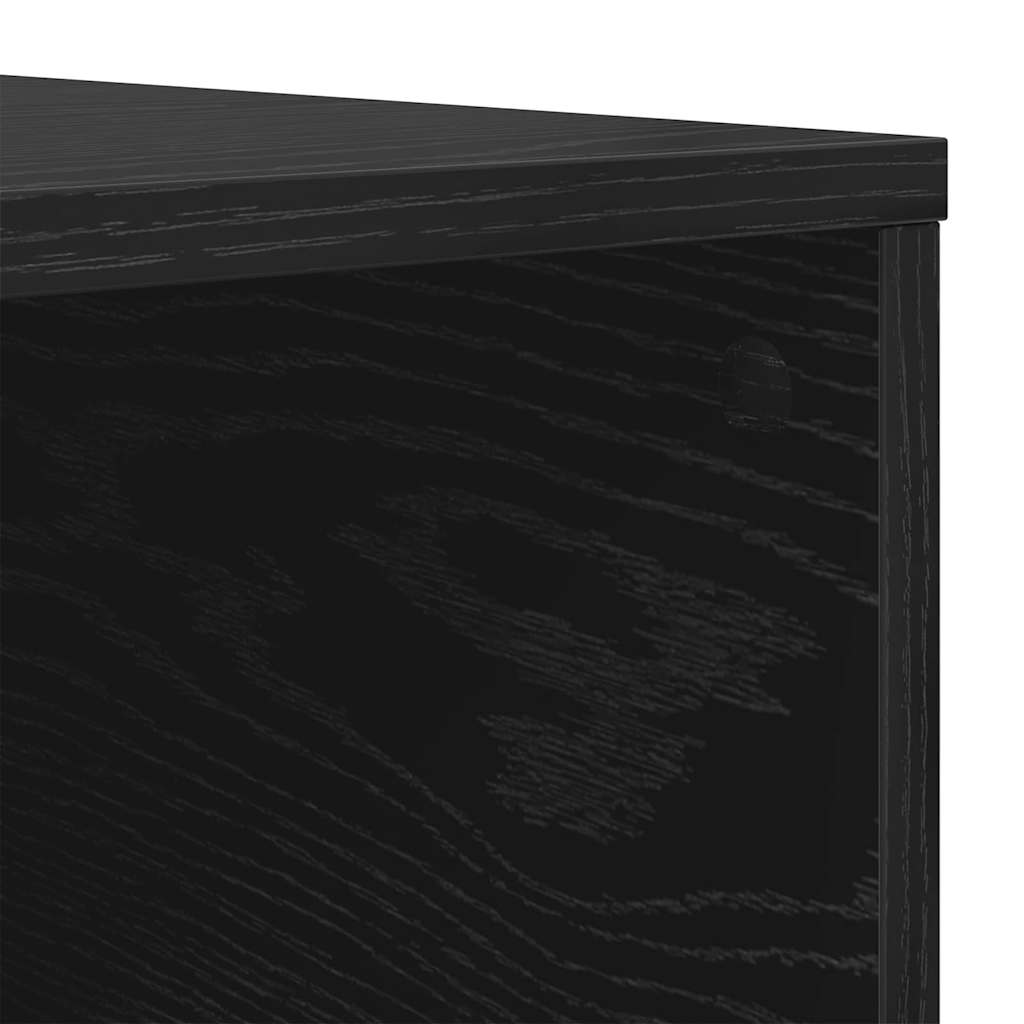 Couchtisch Schwarz Eichen-Optik 80 x 80 x 36,5 cm Holzwerkstoff
