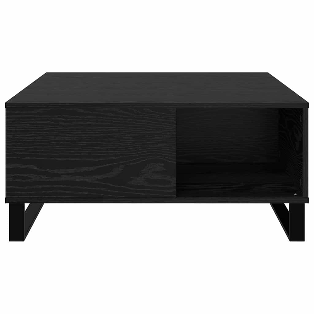 Couchtisch Schwarz Eichen-Optik 80 x 80 x 36,5 cm Holzwerkstoff