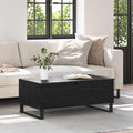 Couchtisch Schwarz Eichen-Optik 90 x 50 x 36,5 cm Holzwerkstoff