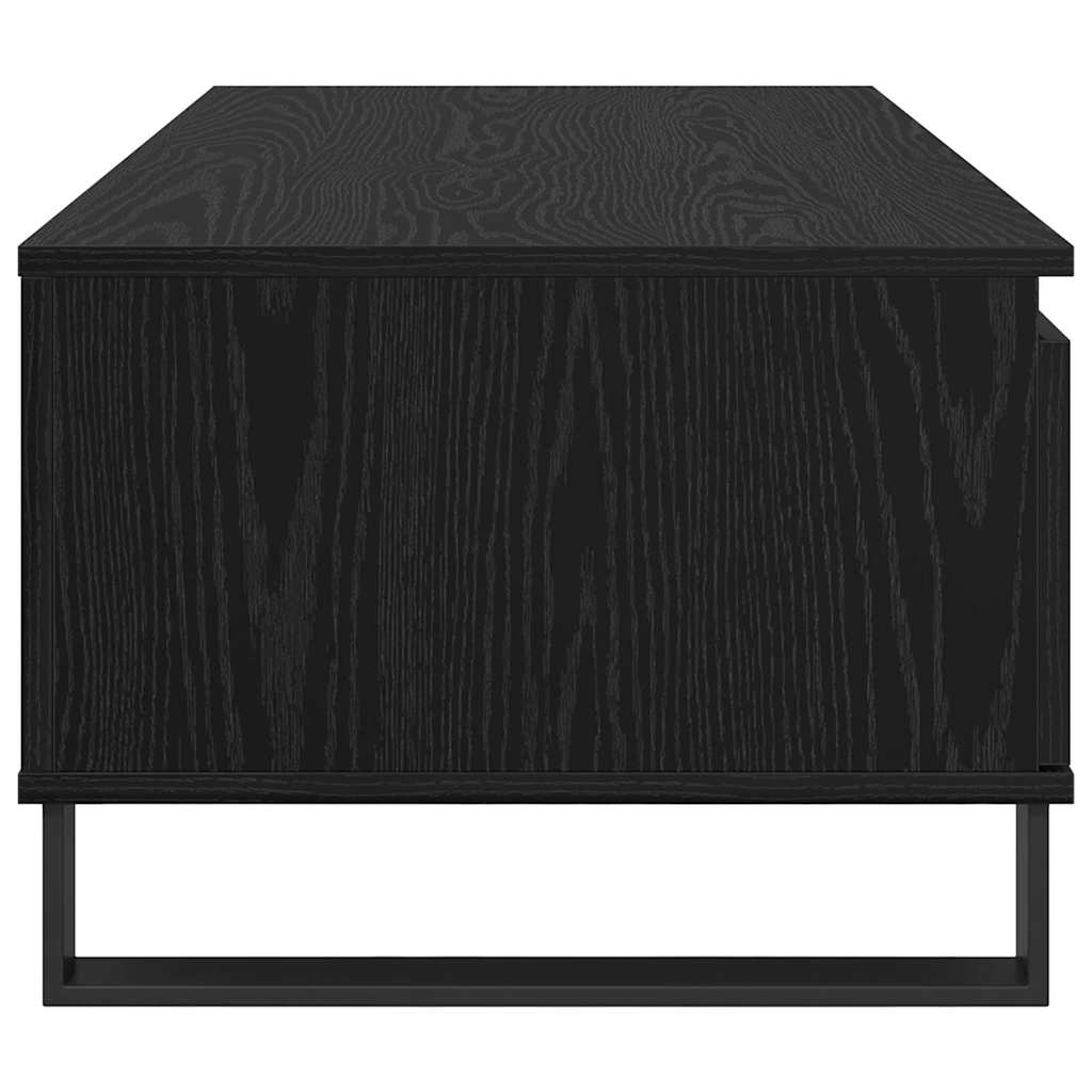 Couchtisch Schwarz Eichen-Optik 90 x 50 x 36,5 cm Holzwerkstoff