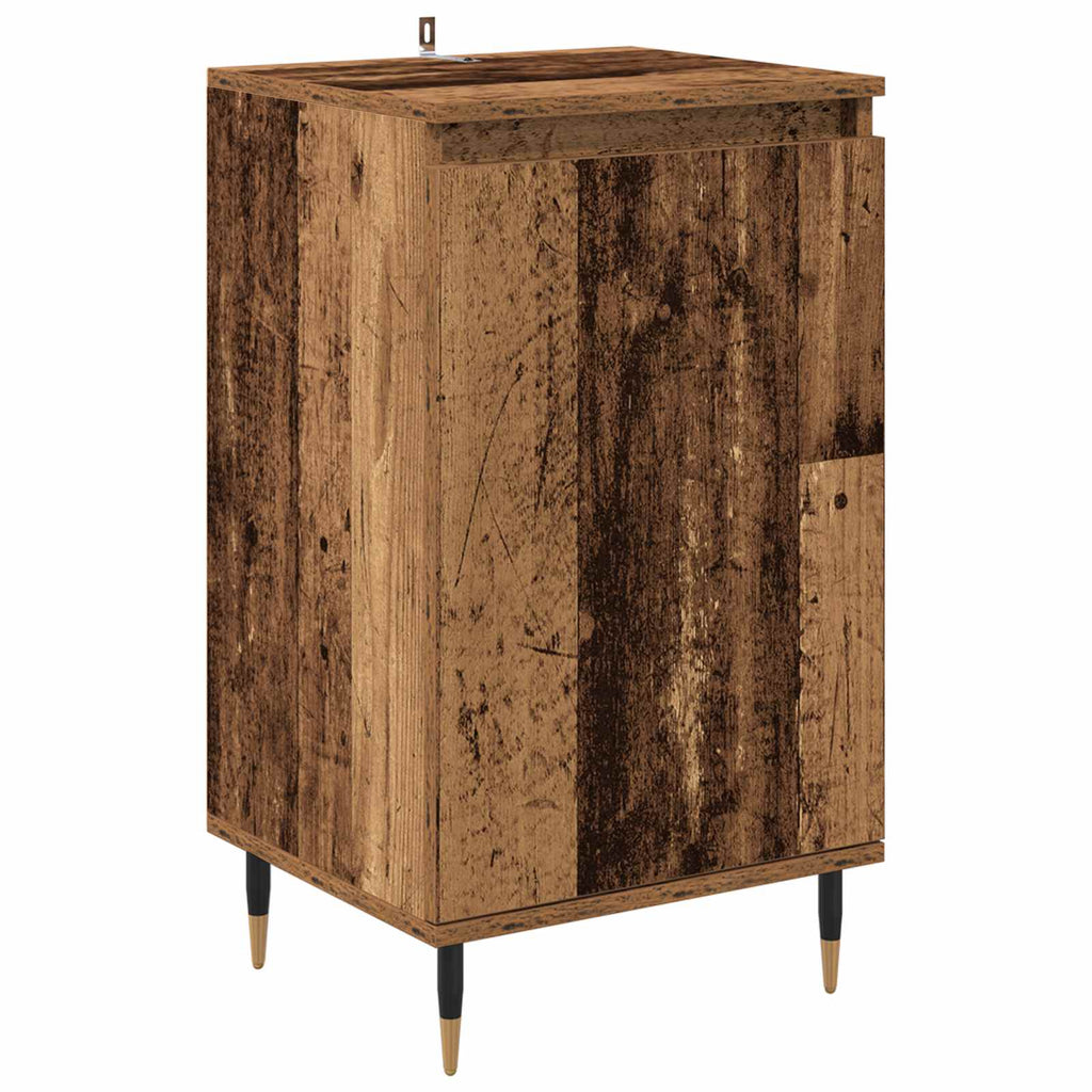 Sideboard 2 pcs Altholz 40 x 35 x 70 cm Verbundholz und Eisen