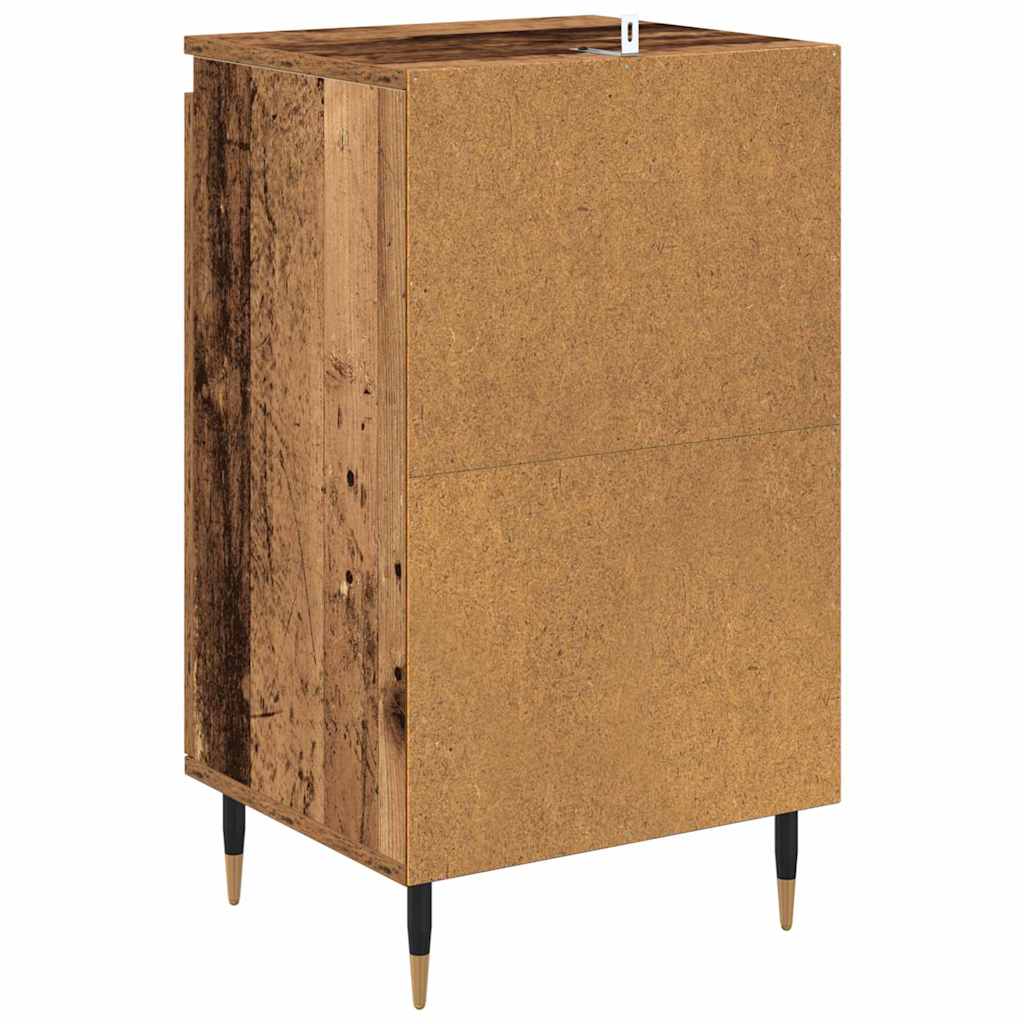 Sideboard 2 pcs Altholz 40 x 35 x 70 cm Verbundholz und Eisen