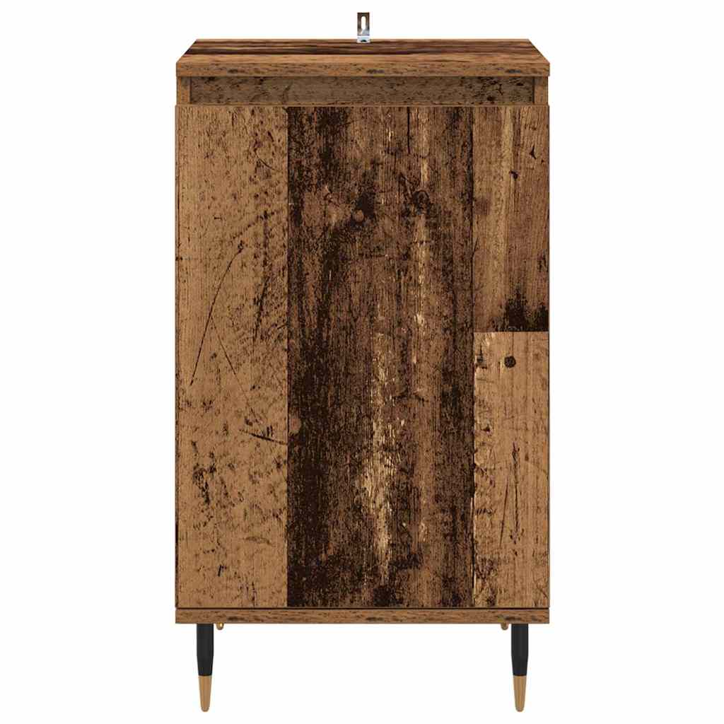 Sideboard 2 pcs Altholz 40 x 35 x 70 cm Verbundholz und Eisen