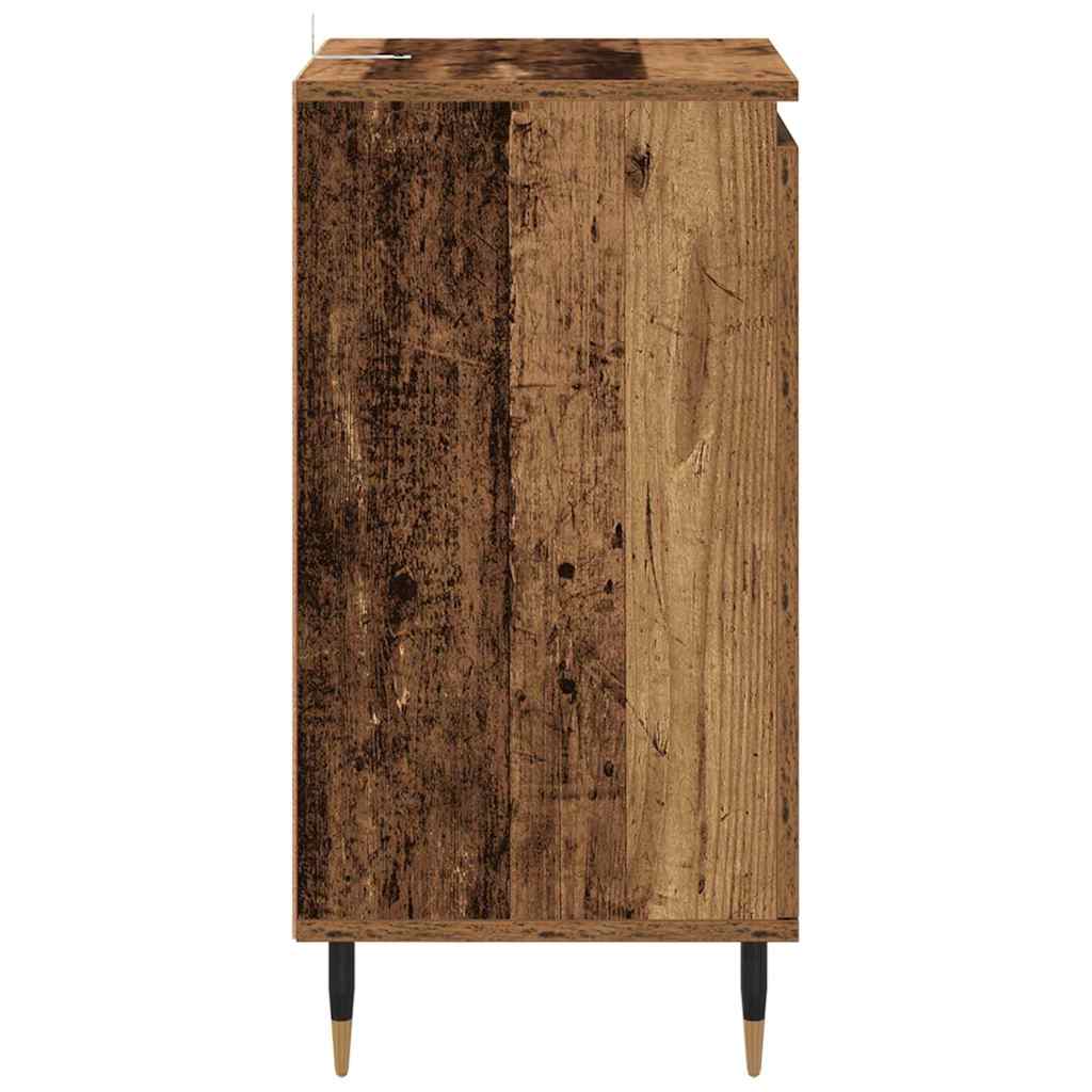 Sideboard 2 pcs Altholz 40 x 35 x 70 cm Verbundholz und Eisen