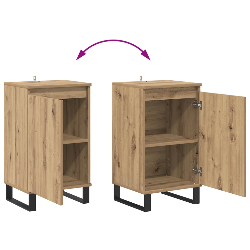 Sideboard Artisan-Eiche 40 x 35 x 70 cm Holzwerkstoff