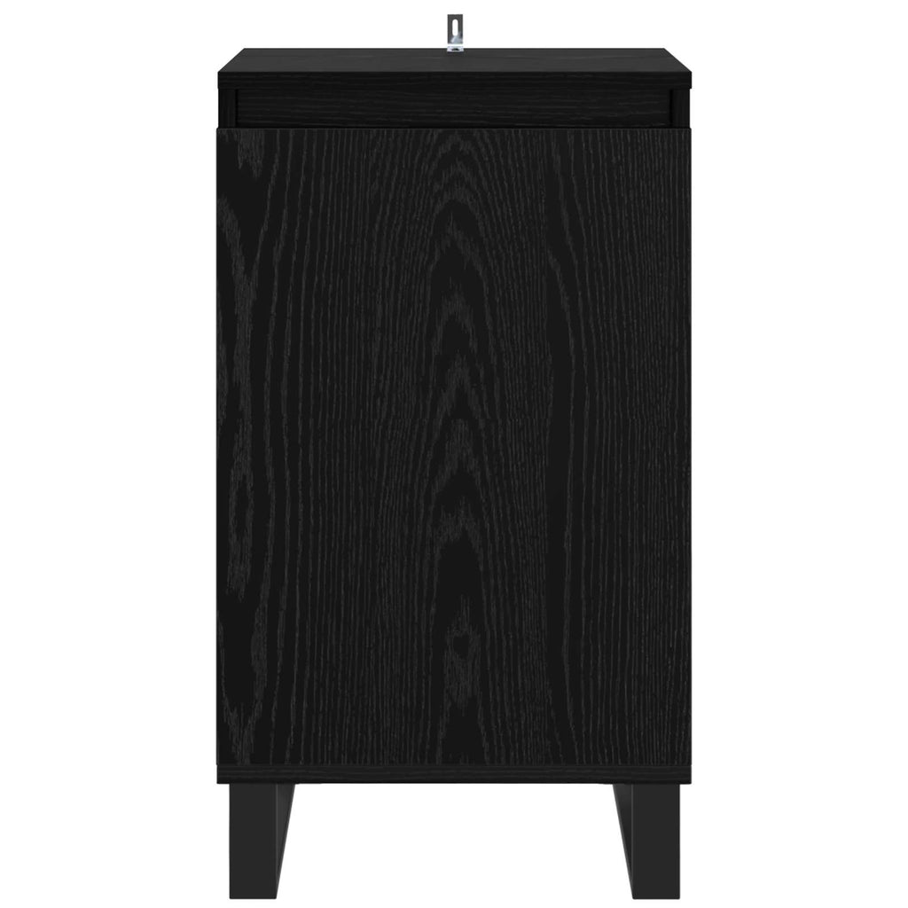 Sideboard Schwarz Eichen-Optik 40 x 35 x 70 cm Holzwerkstoff